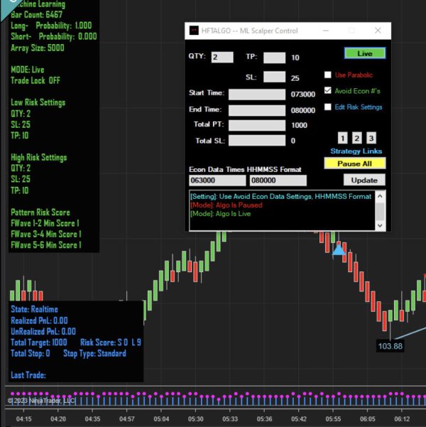 HFT Algo – ML SCALPER NT8